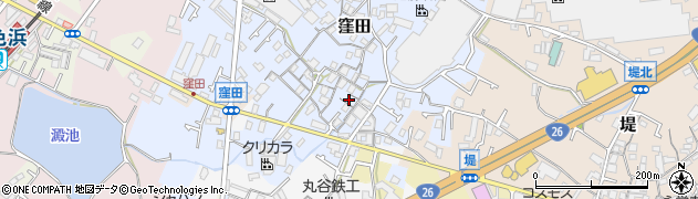 大阪府貝塚市窪田42周辺の地図