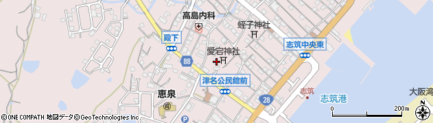 兵庫県淡路市志筑3124周辺の地図
