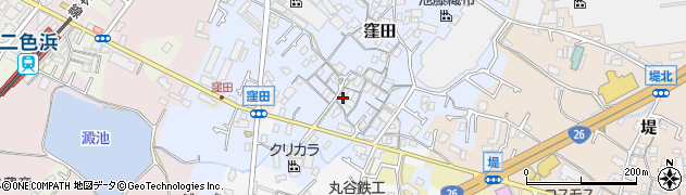 大阪府貝塚市窪田50周辺の地図