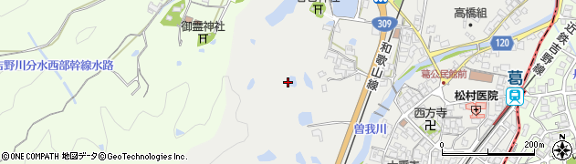 奈良県御所市戸毛周辺の地図