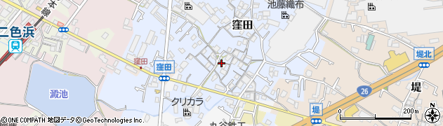 大阪府貝塚市窪田48周辺の地図