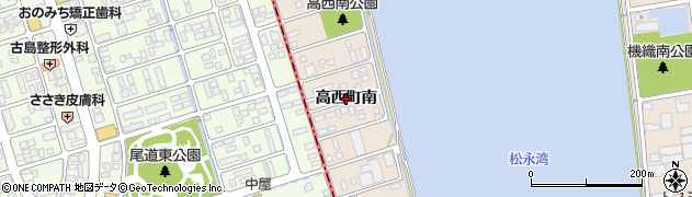 広島県福山市高西町（南）周辺の地図