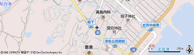 兵庫県淡路市志筑2842周辺の地図