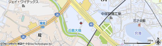 大阪府貝塚市石才320周辺の地図