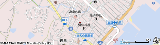兵庫県淡路市志筑3134周辺の地図