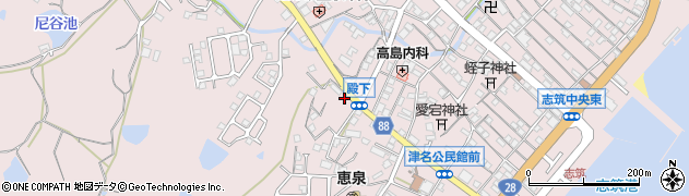 兵庫県淡路市志筑2844周辺の地図