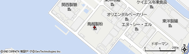 鳥越製粉株式会社　大阪工場周辺の地図