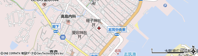兵庫県淡路市志筑3261周辺の地図