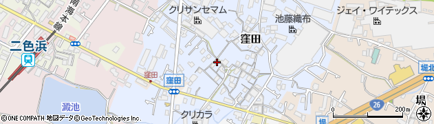 大阪府貝塚市窪田78周辺の地図
