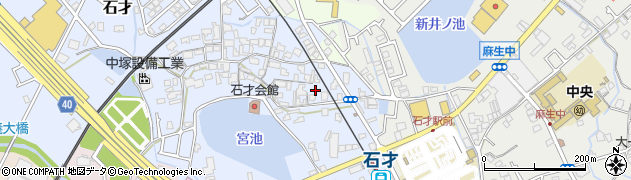 大阪府貝塚市石才489-1周辺の地図