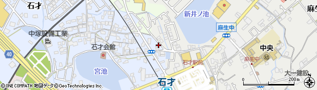 大阪府貝塚市石才485-8周辺の地図