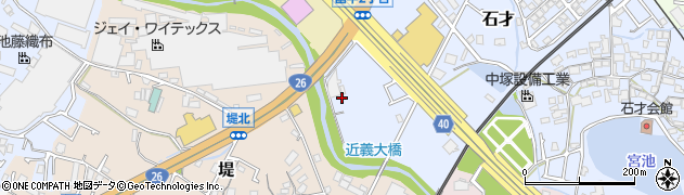 大阪府貝塚市石才288周辺の地図