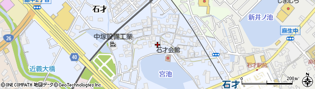 大阪府貝塚市石才579周辺の地図