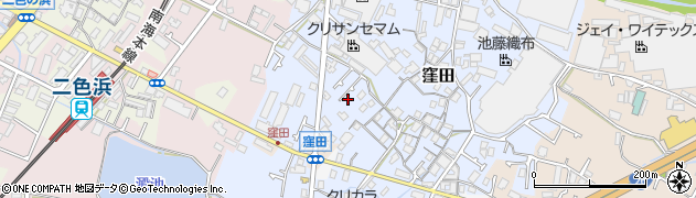 大阪府貝塚市窪田116-1周辺の地図