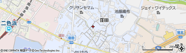 大阪府貝塚市窪田260周辺の地図