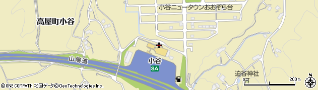 山陽自動車道 小谷サービスエリア（上り線） フードコート周辺の地図