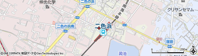 大阪府貝塚市浦田88周辺の地図