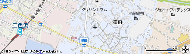 大阪府貝塚市窪田116周辺の地図