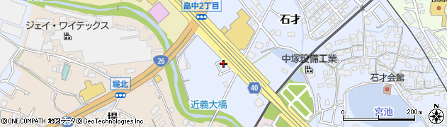 大阪府貝塚市石才327周辺の地図