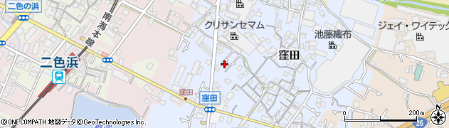 大阪府貝塚市窪田117-1周辺の地図