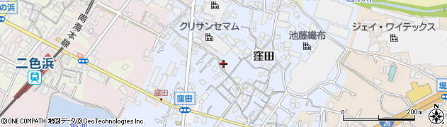 大阪府貝塚市窪田203周辺の地図