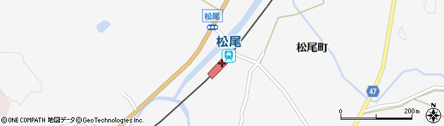 松尾駅周辺の地図