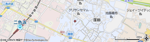 大阪府貝塚市窪田117周辺の地図