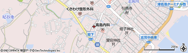 兵庫県淡路市志筑2815周辺の地図