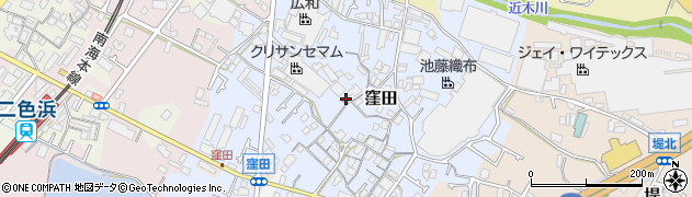 大阪府貝塚市窪田370周辺の地図