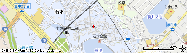 大阪府貝塚市石才600周辺の地図