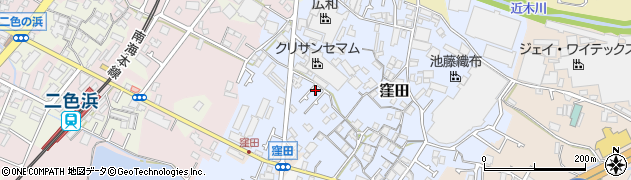 大阪府貝塚市窪田117-9周辺の地図
