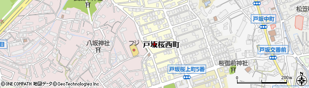 広島県広島市東区戸坂桜西町周辺の地図