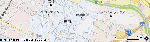 大阪府貝塚市窪田289周辺の地図