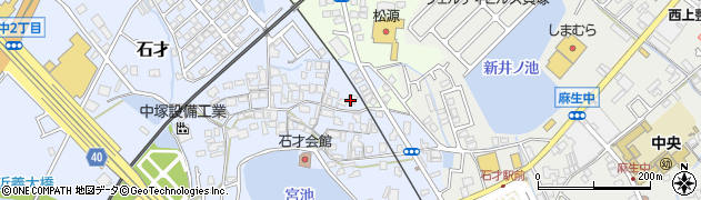 大阪府貝塚市石才471周辺の地図