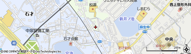 大阪府貝塚市鳥羽65周辺の地図