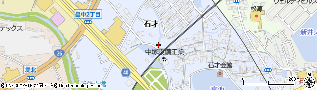 大阪府貝塚市石才199-6周辺の地図