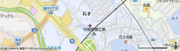 大阪府貝塚市石才199-5周辺の地図