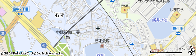 大阪府貝塚市石才599周辺の地図