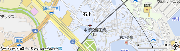 大阪府貝塚市石才199-4周辺の地図