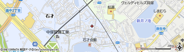 大阪府貝塚市石才597周辺の地図
