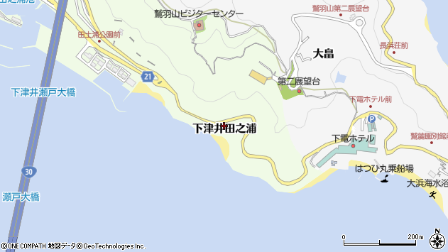 〒711-0925 岡山県倉敷市下津井田之浦の地図