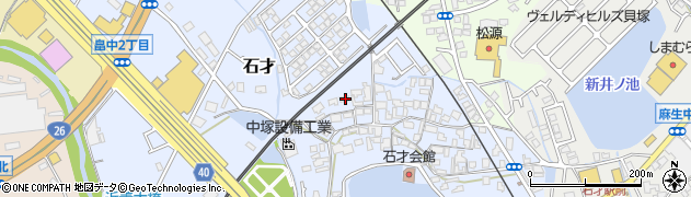 大阪府貝塚市石才606周辺の地図
