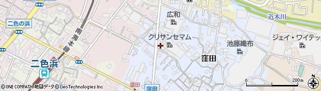 大阪府貝塚市窪田594周辺の地図