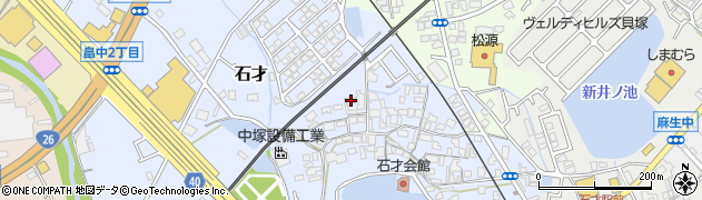 大阪府貝塚市石才605周辺の地図