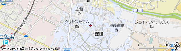 大阪府貝塚市窪田221周辺の地図