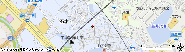 大阪府貝塚市石才604周辺の地図