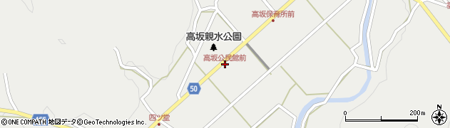 高坂公民館前周辺の地図