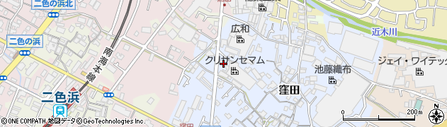大阪府貝塚市窪田596周辺の地図