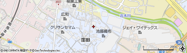 大阪府貝塚市窪田277周辺の地図