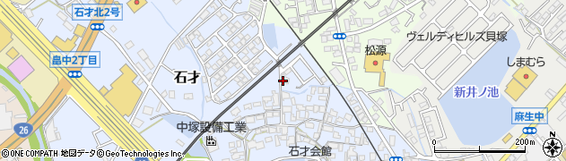 大阪府貝塚市石才603周辺の地図